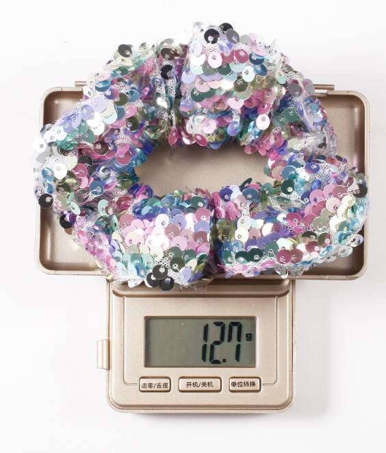 Women Scrunchie Glitter Hair Ties Fashion Sequin Girls Hair Holders Rope Elastic Bands for Women Accessories