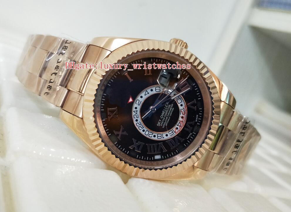 Excellent High quality Wristwatches GMT Working Sky-Dweller326933 42mm 18K Gold & Steel Luminescent Asia 2813 Movement Automatic Mens Watch, No box papers
Excellent High quality Wristwatches GMT Working Sky-Dweller326933 42mm 18K Gold & Steel Luminescent Asia 2813 Movement Automatic Mens Watch, No box papers