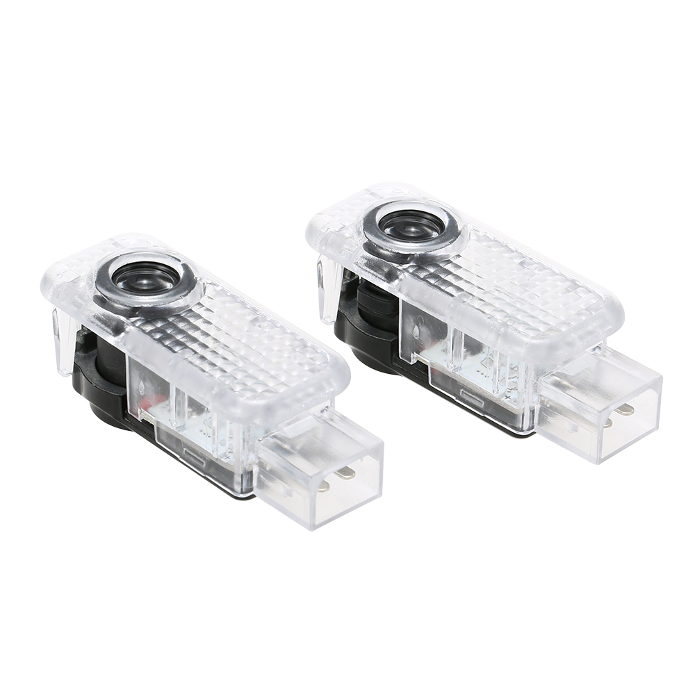 Freeshipping 2x For AUDI Car Door LED CIRCLE Ghost Shadow Light Logo Projector Courtesy lights