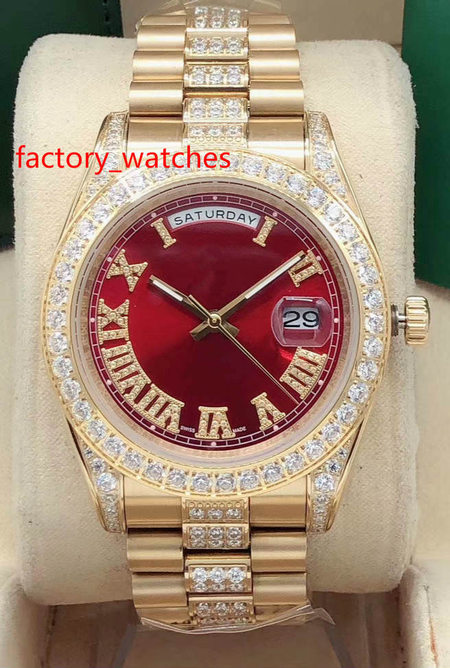 High quality men watch Diamond Bezel 41mm automatic Movement gold stainless steel Roman number dial Men's diamond Wrist Watches, Green face
High quality men watch Diamond Bezel 41mm automatic Movement gold stainless steel Roman number dial Men's diamond Wrist Watches, Green face