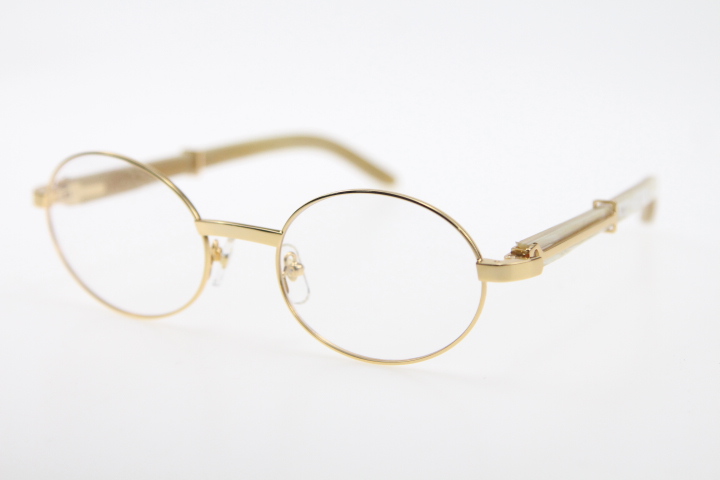 Designer Mens Women Luxury Gold Eyeglasses frame Women Round White Genuine Natural Horn Fashion Eyewear with box C Decoration glasses
Designer Mens Women Luxury Gold Eyeglasses frame Women Round White Genuine Natural Horn Fashion Eyewear with box C Decoration glasses