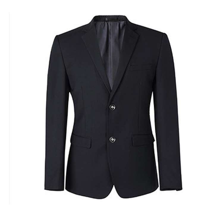 2019 Navy Blue Men Wedding Tuxedos Peaked Lapel Groomsmen Formal Suits 2 Pieces Ready To Wear Blazer