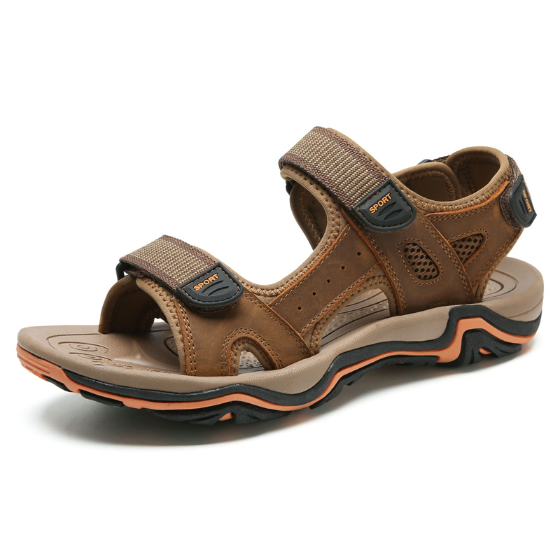 GNORNIL Men Shoes Summer Sandals 2020 Genuine Leather Mens Outdoor Sport Casual Non-slip Rubber Sole Beach Shoes Big Size, Black
GNORNIL Men Shoes Summer Sandals 2020 Genuine Leather Mens Outdoor Sport Casual Non-slip Rubber Sole Beach Shoes Big Size, Black