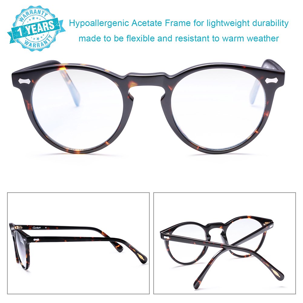 Blue Light Blocking Glasses for Men and Carfia Women Computer glasses frames offers amazing color enhancement clar