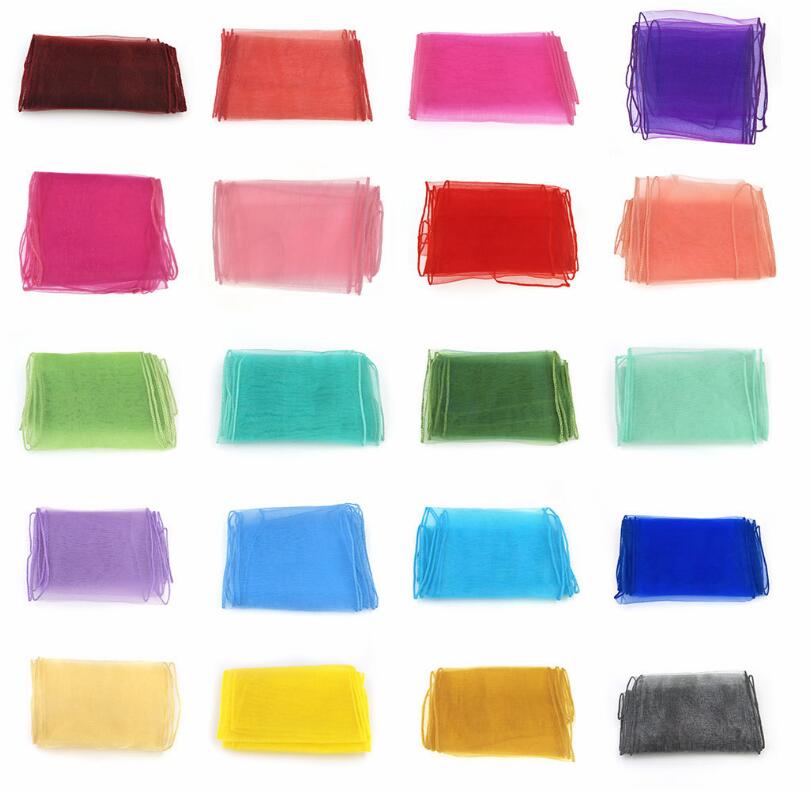 25PC/Lot New Wedding Organza Chair Sash Bow For Chair Cover Banquet beach garden Wedding Party Decor Organza Sashes