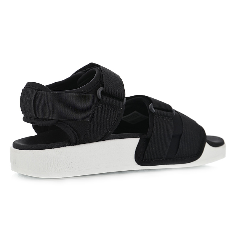 Hot Sale-Adilette Summer wild casual wear sandals "black and white" Solid color soles logo Logo Summer outing Outdoor play Hook & Loop