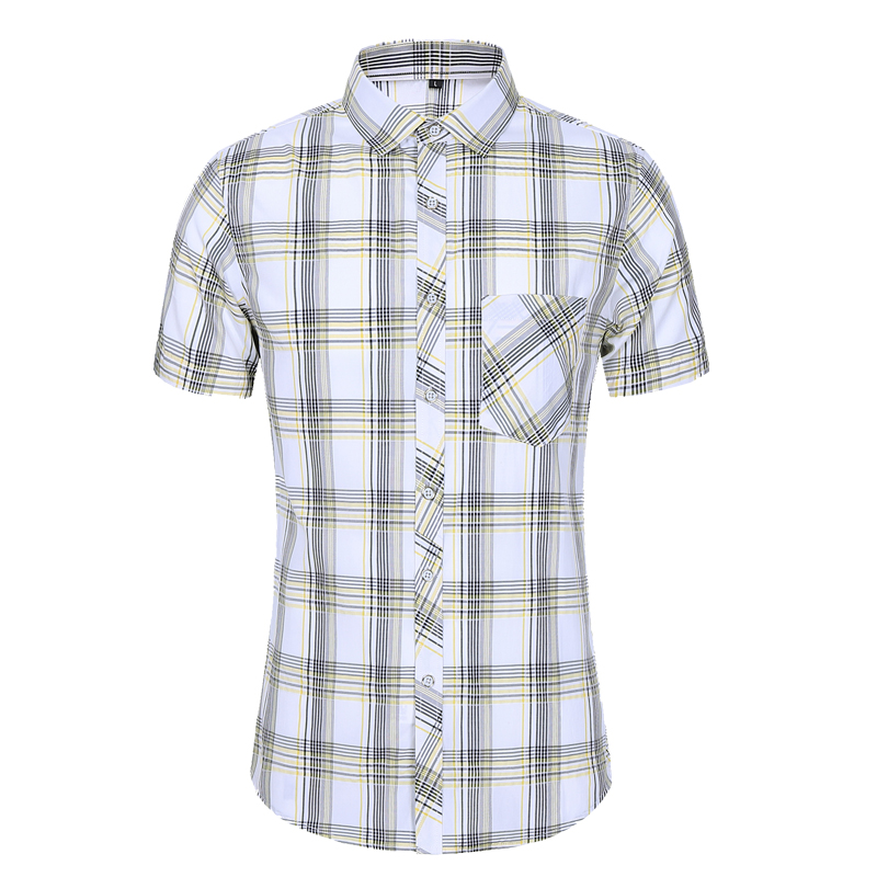 Fashionable Men's Short-sleeved Plaid Shirts Large Size 7XL Young Male Casual Shirt 2020 Classic New Men's Beach Shirt, 7050 hong ge
Fashionable Men's Short-sleeved Plaid Shirts Large Size 7XL Young Male Casual Shirt 2020 Classic New Men's Beach Shirt, 7050 hong ge