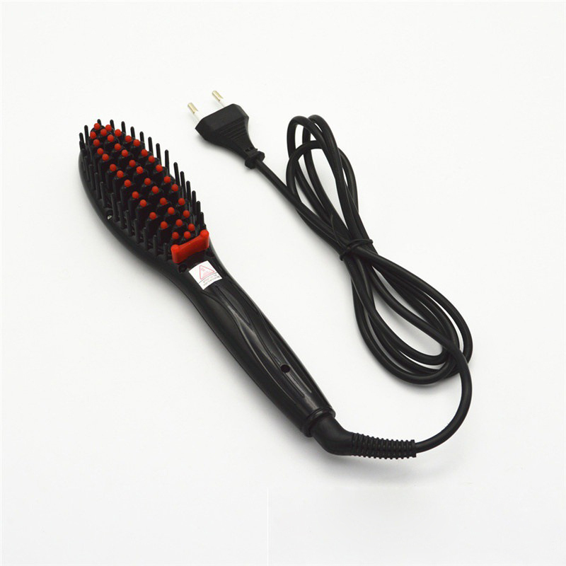 Hot 5 Colors Electric Hair Straightener Comb Iron Brush Ceramic Straight Hair Comb Auto Massager EU/US Plug Hair Styling Combs