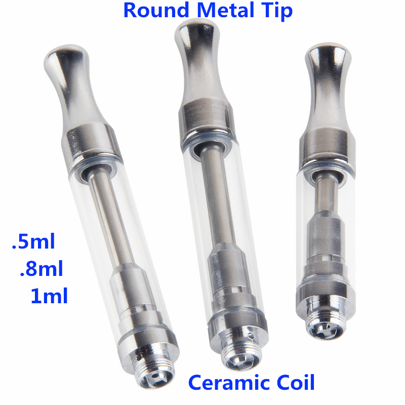 510 Vape Cartridges Glass Tank Ceramic Coil Vaporizer Pen Tanks Ceramic Tips .5ml .8ml 1ml Clearomizer
510 Vape Cartridges Glass Tank Ceramic Coil Vaporizer Pen Tanks Ceramic Tips .5ml .8ml 1ml Clearomizer