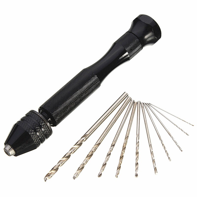 Quality Mini Micro Aluminum Hand Drill With Keyless Chuck +10/20PC High Speed Steel Twist Drills Rotary Tools Wood Drilling
Quality Mini Micro Aluminum Hand Drill With Keyless Chuck +10/20PC High Speed Steel Twist Drills Rotary Tools Wood Drilling