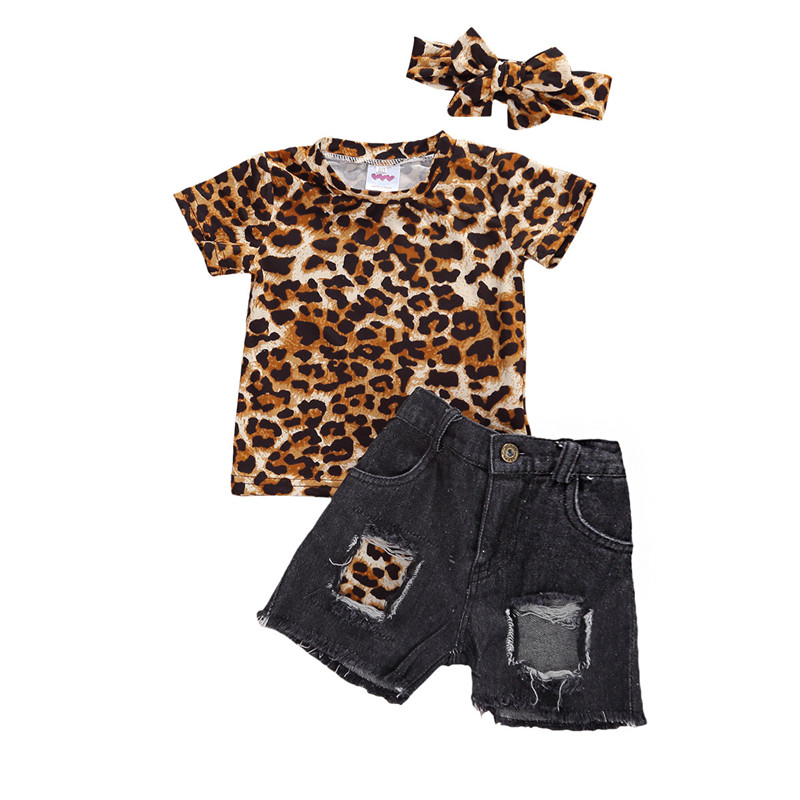PUDCOCO Kids Toddler Baby Girls Outfit Lepoard T-Shirt Tops+ Denim Ripped Shorts Jeans Pants Set Newest Fashionable 0-5Y, As pic
PUDCOCO Kids Toddler Baby Girls Outfit Lepoard T-Shirt Tops+ Denim Ripped Shorts Jeans Pants Set Newest Fashionable 0-5Y, As pic