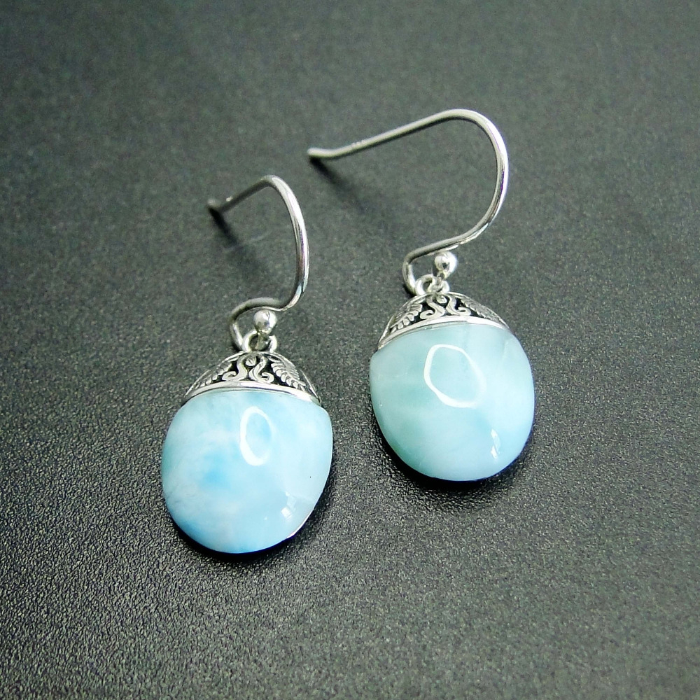 Antique Bohemian Style 925 Sterling Silver Jewelry Dangle Earrings with Natural Larimar Gemstone Drop Dangle Earrings for Woman CJ191201
Antique Bohemian Style 925 Sterling Silver Jewelry Dangle Earrings with Natural Larimar Gemstone Drop Dangle Earrings for Woman CJ191201