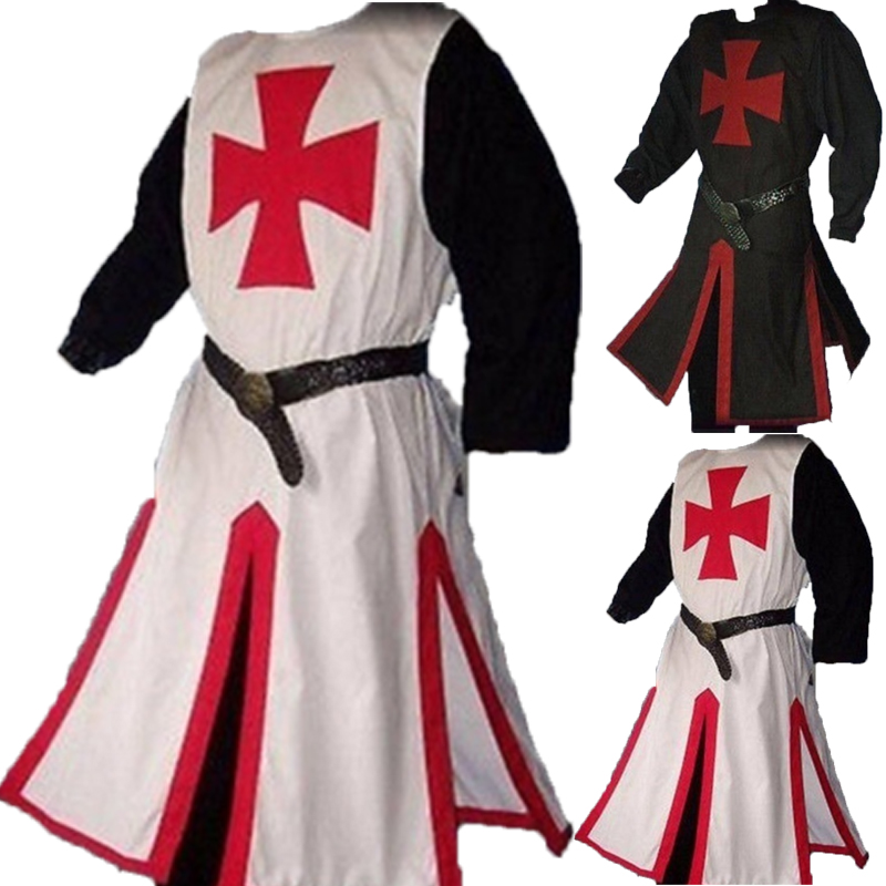 Medieval Warriors Knight Templar Crusader Costume For Adult Men Gown Shirt Top Cross Tabard Surcoat Tunic Clothes Belted Plus Size AU8689
Medieval Warriors Knight Templar Crusader Costume For Adult Men Gown Shirt Top Cross Tabard Surcoat Tunic Clothes Belted Plus Size AU8689