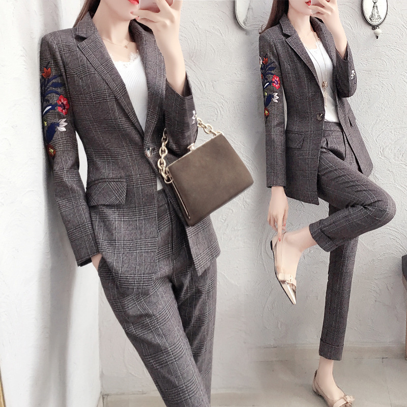 check suit women 2020 new fashion women' dress Hong Kong style retro temperament two piece leisure spring and winter, See chart
check suit women 2020 new fashion women' dress Hong Kong style retro temperament two piece leisure spring and winter, See chart