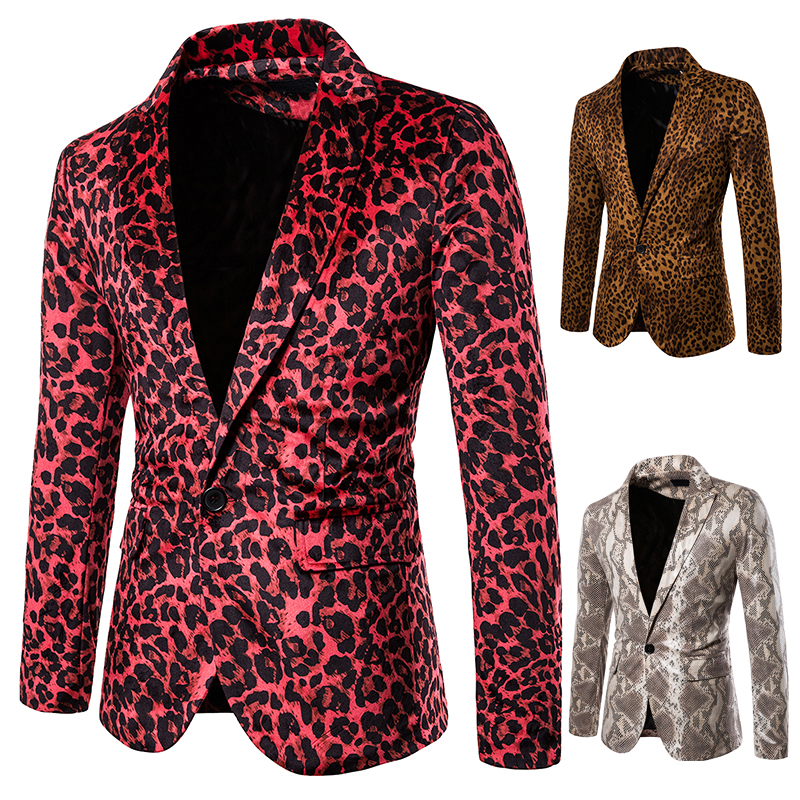 Personalized Fashion Red Leopard Male Slilm Fit Nightclub Dj Stage Performance Blazer Jacket Men' New Unique Party Suit Coats
Personalized Fashion Red Leopard Male Slilm Fit Nightclub Dj Stage Performance Blazer Jacket Men' New Unique Party Suit Coats