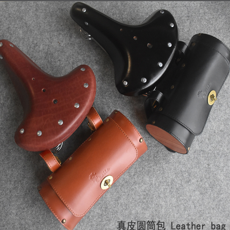 G122 Bicycle electromechanical tail bag 100% head layer cowhide retro cylinder leather bag cycle leather, Black
G122 Bicycle electromechanical tail bag 100% head layer cowhide retro cylinder leather bag cycle leather, Black