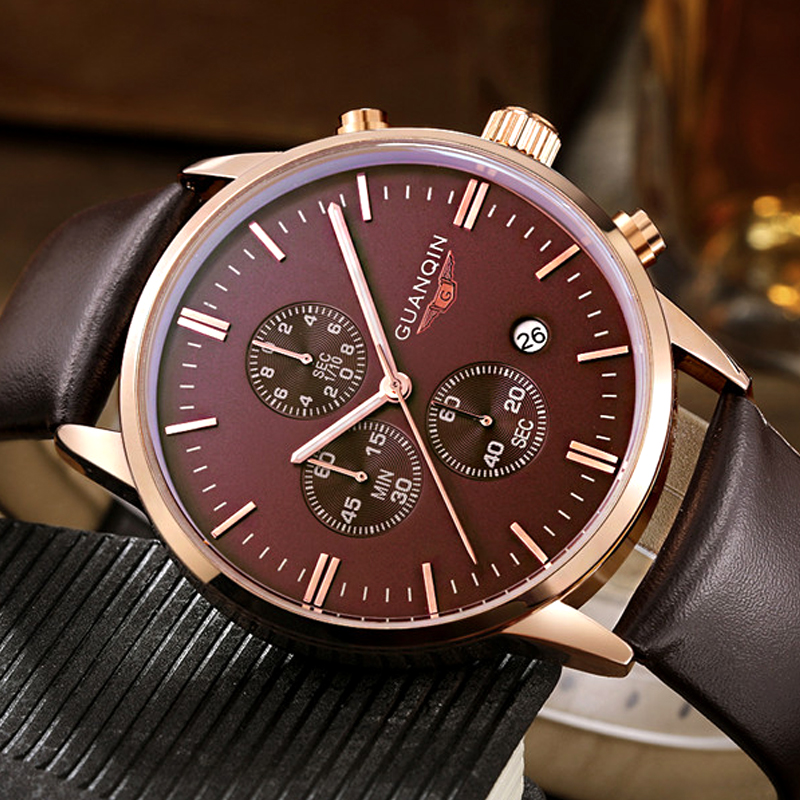 GUANQIN Mens Watches Top Brand Luxury Military Sport Quartz Watch Men Chronograph Luminous Hands Male Clock relogio masculino, Black
GUANQIN Mens Watches Top Brand Luxury Military Sport Quartz Watch Men Chronograph Luminous Hands Male Clock relogio masculino, Black