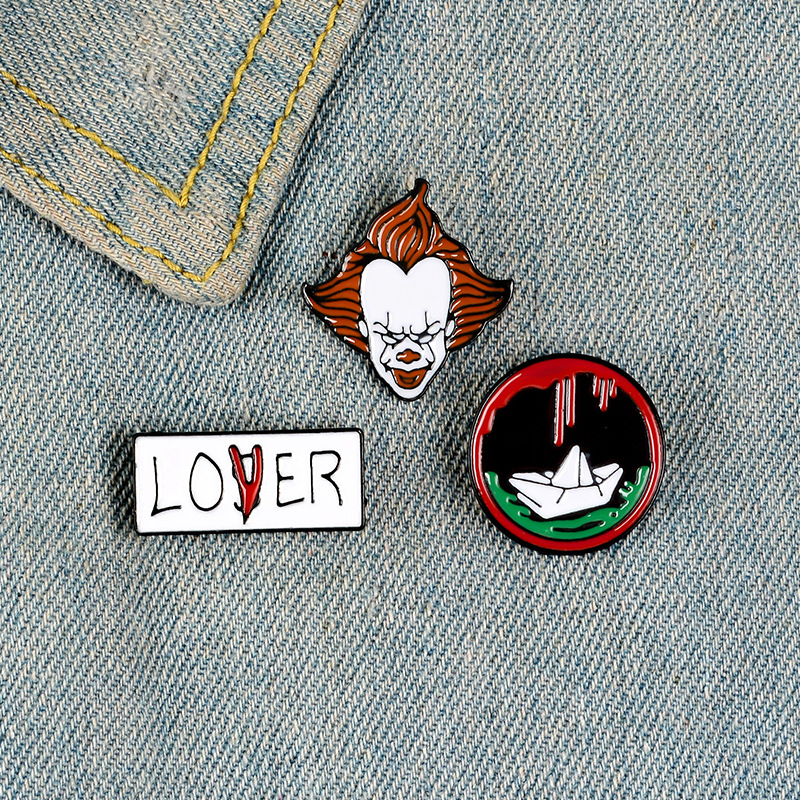 The Joker Enamel Pin Custom LOVER LOSER Boat Brooches Shirt Lapel Bag Round Badge Horror Movie Jewelry Gift for Friends
The Joker Enamel Pin Custom LOVER LOSER Boat Brooches Shirt Lapel Bag Round Badge Horror Movie Jewelry Gift for Friends
