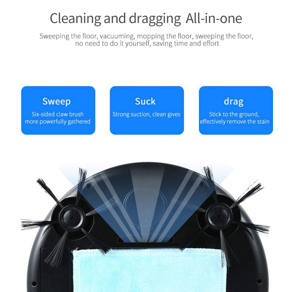 Multifunctional Intelligent Floor Cleaner 3 in 1 Auto Rechargeable Smart Sweeping Robot Wet Drying Vacuum Cleaner Smart Robot Vacu3739066