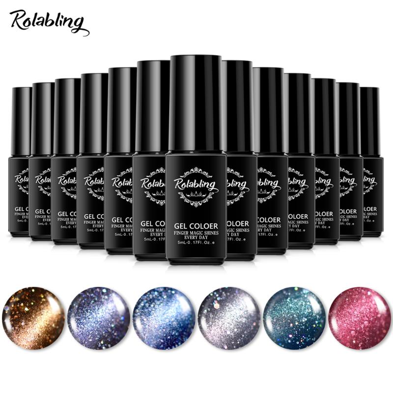 Rolabling 5ml Nail Gel Polish Starry Cat Eye Shining Color Soak Off 3D Magnet Cat Eye Nail Art Lacquer Varnish Manicure Tool, 10m
Rolabling 5ml Nail Gel Polish Starry Cat Eye Shining Color Soak Off 3D Magnet Cat Eye Nail Art Lacquer Varnish Manicure Tool, 10m