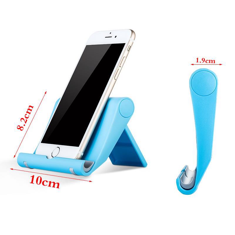 Mobile Phone Holder Table Desktop Stand Plastic Desk Mount Candy Color Mini Portable Holder Universal Bracket For Smartphone