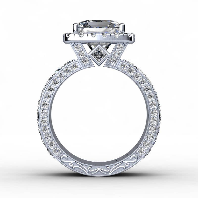 Vintage Lovers Court ring 3ct Diamond 925 Sterling silver Engagement wedding band ring for women men Finger Jewelry Gift