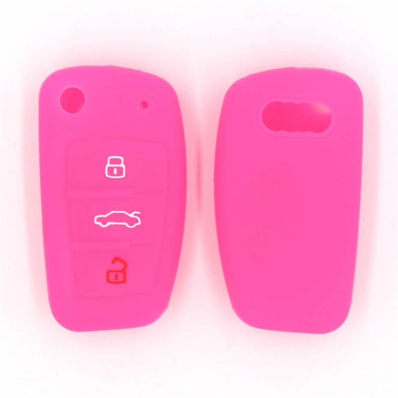 3 Button Silicone Car Remote Key Fob Shell Cover For Audi A1 S1 A3 S3 A4 A6 RS6 TT Q3 Q7