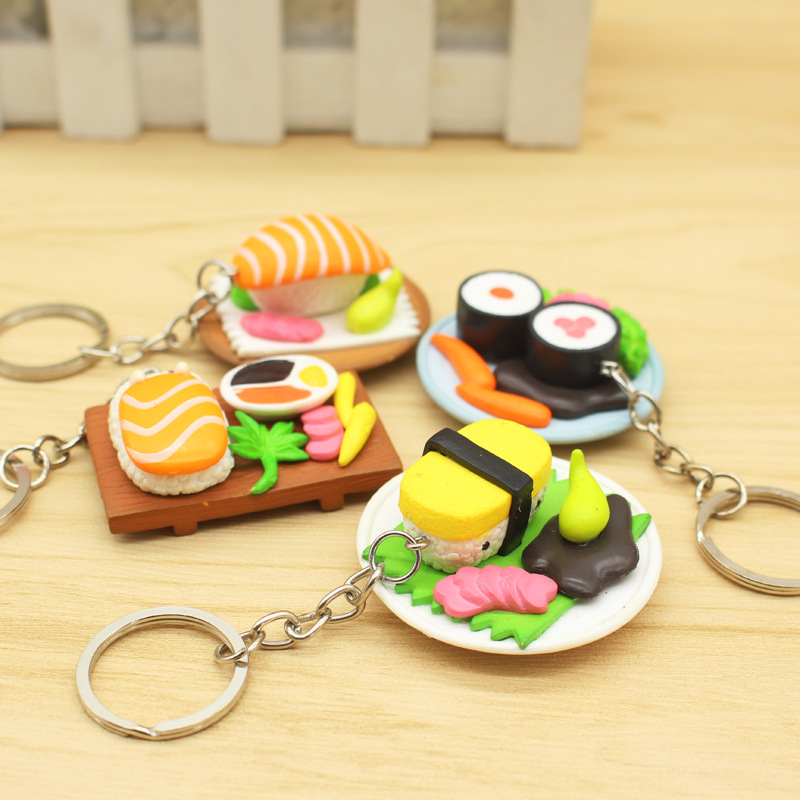 New cuisine sushi salmon simulation food key chain pendant creative gift send color at random, Slivery;golden
New cuisine sushi salmon simulation food key chain pendant creative gift send color at random, Slivery;golden