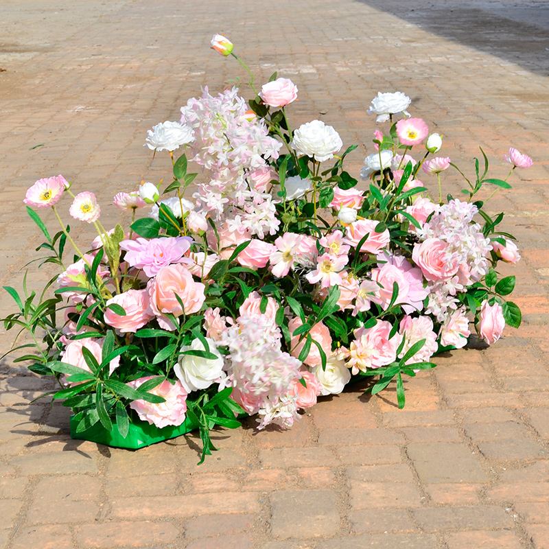 100X40cm Artificial arch flower row table Flower Silk peony Flower with Foam frame runner centerpiece Wedding backdrop decor
100X40cm Artificial arch flower row table Flower Silk peony Flower with Foam frame runner centerpiece Wedding backdrop decor