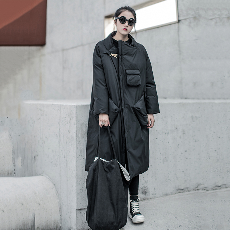 AIGYPTOS Black Pocket Thick Cotton Coat Long Sleeve Loose Fit Ladies Parka Coat Fashion Trend New Autumn Winter
AIGYPTOS Black Pocket Thick Cotton Coat Long Sleeve Loose Fit Ladies Parka Coat Fashion Trend New Autumn Winter
