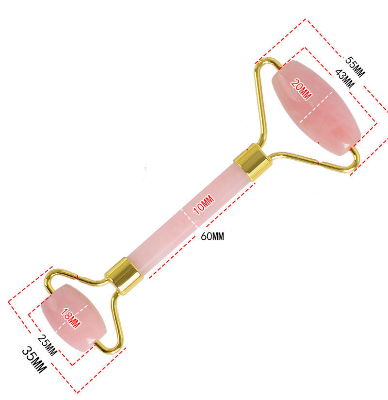 Rose Quartz Roller Slimming Face Massager Lifting Tool Natural Jade Facial Massage Roller Stone Skin Massage Beauty Care