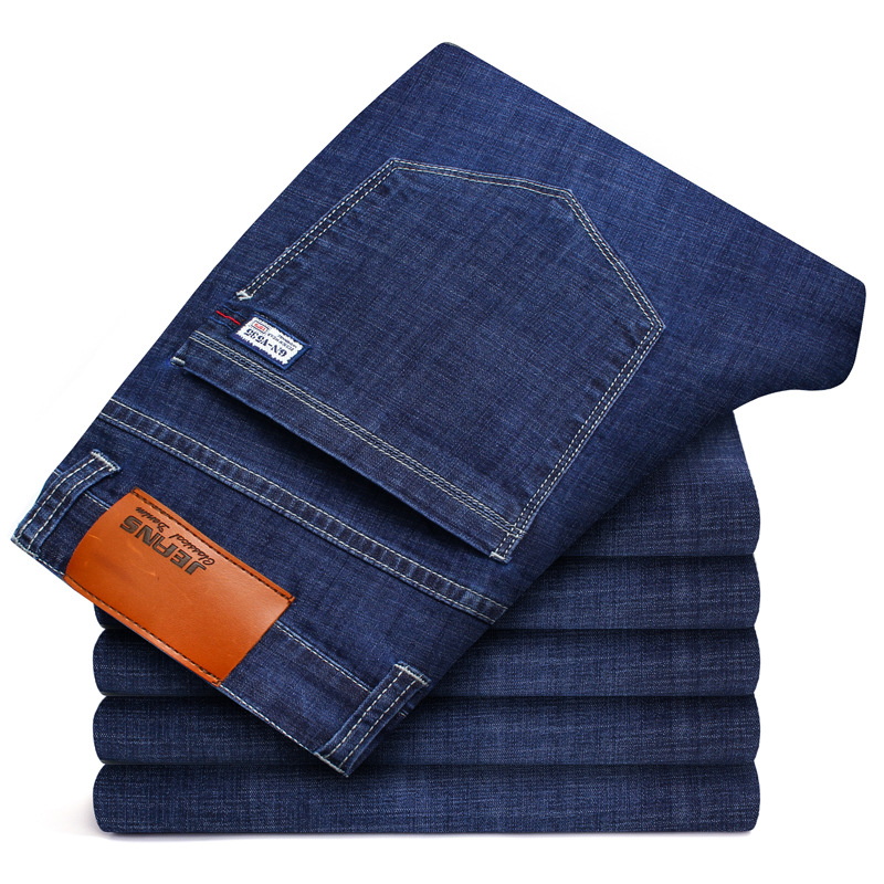 2019 Men Spring Summer Biker Jeans Skinny Black Blue Denim Straight Pants for Male Slim Fit Hip Hop Jeans Plus Size