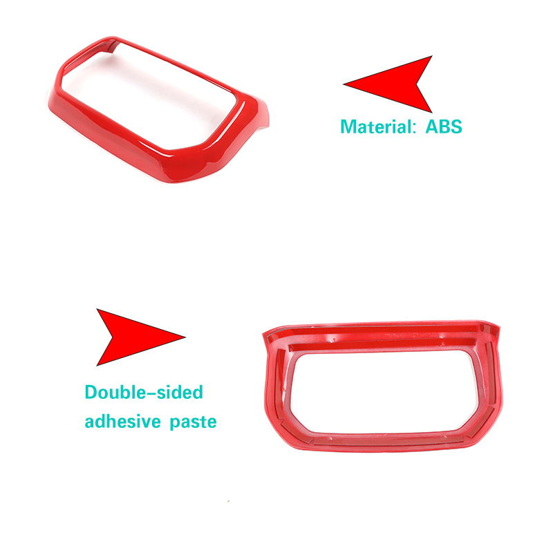 Car Rear Exhaust Vent Decorative Cover Red For Jeep Wrangler JL 2018 Factory Outlet High Quatlity Auto Internal Accessories