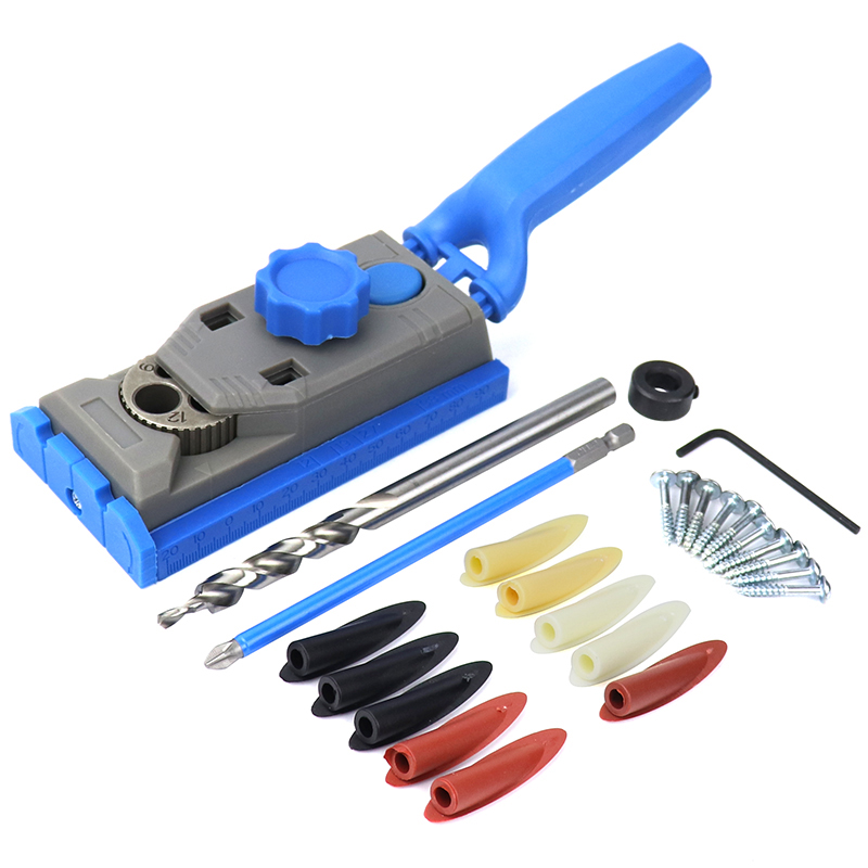 Woodworking Pocket Hold Jig Carpenter Doweling Jig Drilling Locator Drill Guide W/ Scale Woodworking Tools
Woodworking Pocket Hold Jig Carpenter Doweling Jig Drilling Locator Drill Guide W/ Scale Woodworking Tools