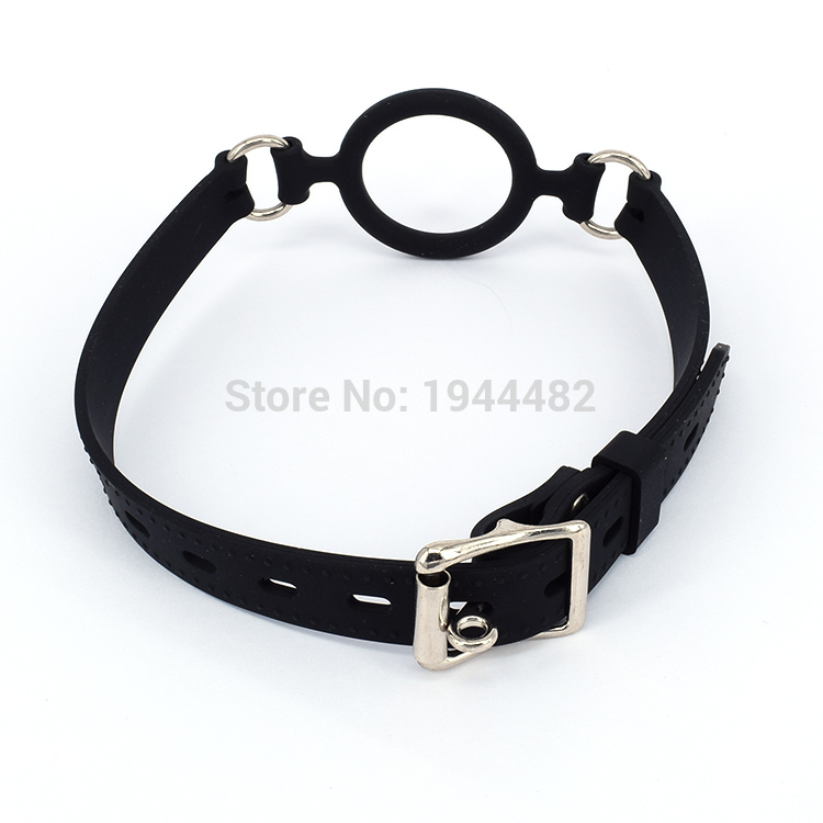 SODANDY Open Mouth Gag Silicone Ball Gag Sex Slave Sex Toys For Women Bondage Restraint O Ring Gag Adult Game For Couple Torture C18112701 - view 3