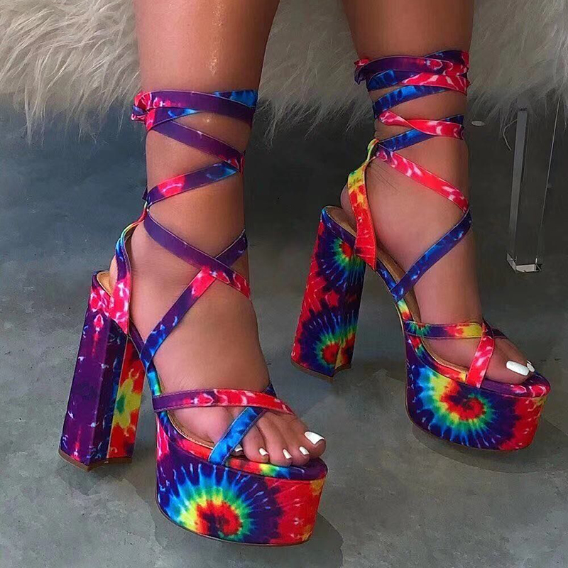 Rimocy Retro Print Cross Strap Gladiator Sandals Women Sexy Party High Heels Platform Shoes Woman Non Slip Rubber Sandalias 42, Purple
Rimocy Retro Print Cross Strap Gladiator Sandals Women Sexy Party High Heels Platform Shoes Woman Non Slip Rubber Sandalias 42, Purple