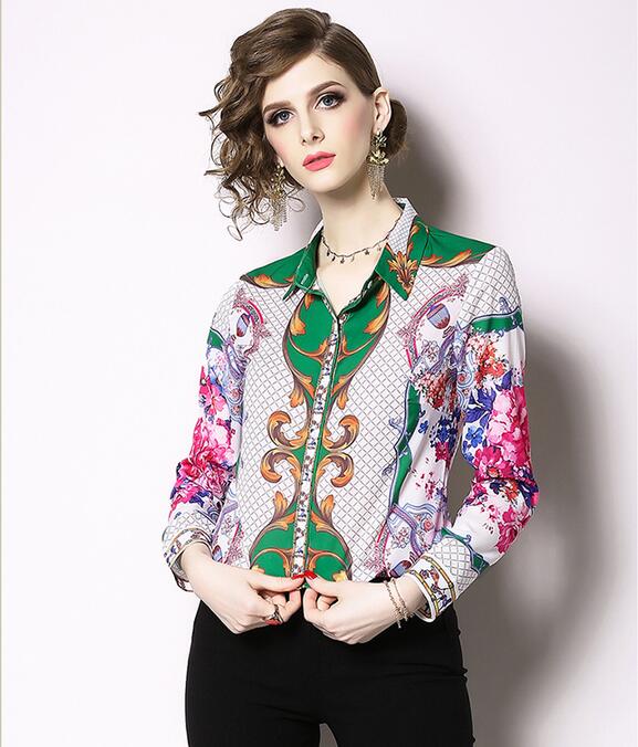 lapel neck Green white Floral Print Button Detail Long Sleeve blouses fashion chiffon shirts women shirts spring summer ladies blouses
lapel neck Green white Floral Print Button Detail Long Sleeve blouses fashion chiffon shirts women shirts spring summer ladies blouses