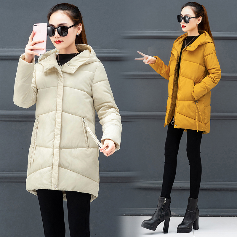 Warm Winter Jackets Women 2020 Fashion Slim Cotton padded Parkas Casual Hooded Long Coat Thicken Zipper Female Slim Long Parka, Yellow
Warm Winter Jackets Women 2020 Fashion Slim Cotton padded Parkas Casual Hooded Long Coat Thicken Zipper Female Slim Long Parka, Yellow