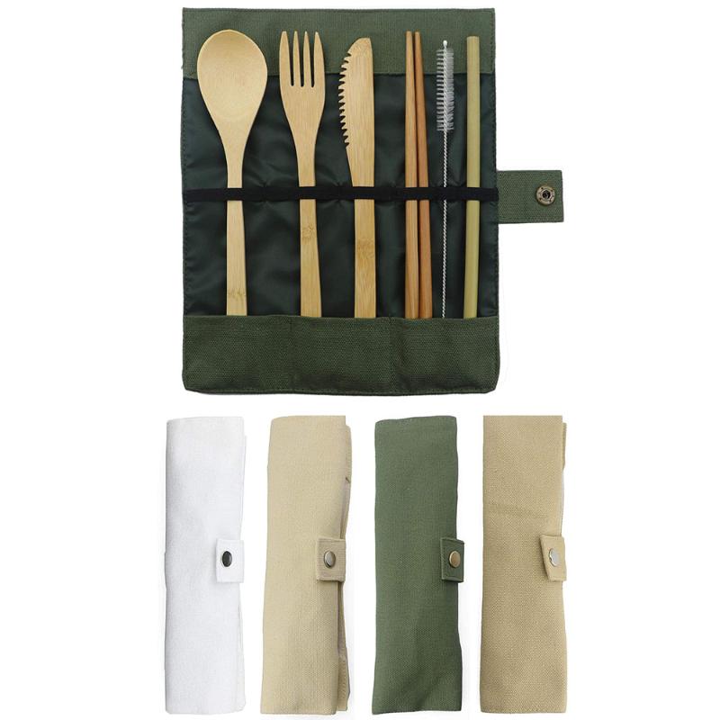 7-Piece Wooden Flatware Cutlery Set Bamboo Straw Set With Cloth Bag Knives Fork Spoon Chopsticks Travel Wholesale
7-Piece Wooden Flatware Cutlery Set Bamboo Straw Set With Cloth Bag Knives Fork Spoon Chopsticks Travel Wholesale