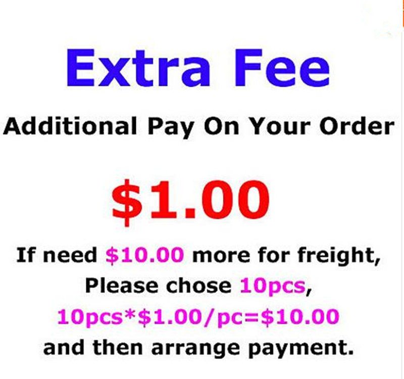 Balance Fee just for extra cost of order ,shipping fee,extra fee for Customize name or extra patch ,or speciall size, 1 Piece=1USD
Balance Fee just for extra cost of order ,shipping fee,extra fee for Customize name or extra patch ,or speciall size, 1 Piece=1USD