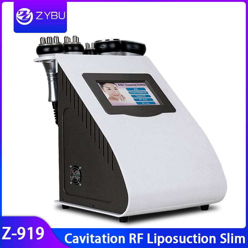 High Quality 5 in 1 40KHZ Cavitation Tripolar RF Body Skin Tighten Vacuum Slimming Weight Loss Machine with DHL