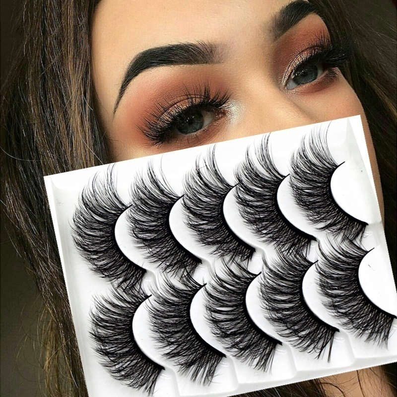 5 Pairs Eyelash Natural 3D Mink Lashes Crisscross Long Fake Eyelash Soft Dramatic Extension Eye Makeup Tools
5 Pairs Eyelash Natural 3D Mink Lashes Crisscross Long Fake Eyelash Soft Dramatic Extension Eye Makeup Tools