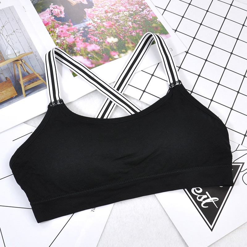 Students Teenager Girls Black White Stripe Cross Straps Tank Vest Bra Intimates Underwear Brassiere FS0569
Students Teenager Girls Black White Stripe Cross Straps Tank Vest Bra Intimates Underwear Brassiere FS0569