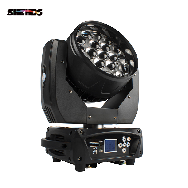 SHEHDS NEW LED Zoom Moving Head Light 19x15W RGBW Wash DMX512 Stage Lighting Professional Equipment For Dj Disco party Bar Effect Lights
SHEHDS NEW LED Zoom Moving Head Light 19x15W RGBW Wash DMX512 Stage Lighting Professional Equipment For Dj Disco party Bar Effect Lights