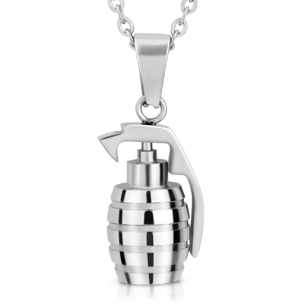 Hip Hop Vintage Pendant Necklaces 316L Stainless Steel Cool Men 18K Gold Plated Jewelry