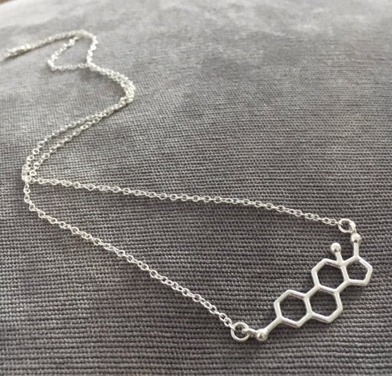 30 PZ Formula Ormone Femminile Dopamina Molecola Collana Molecole Chimiche Caff…