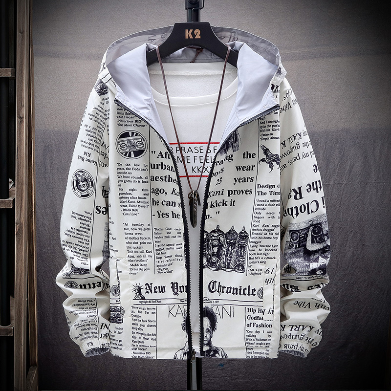 2020 New Strewear on Both Sides Newspaper Printed Fashion Jacket Men Thin Hooded Jackets Windbreakers Clothing Plus Size, Letter-armygreen
2020 New Strewear on Both Sides Newspaper Printed Fashion Jacket Men Thin Hooded Jackets Windbreakers Clothing Plus Size, Letter-armygreen