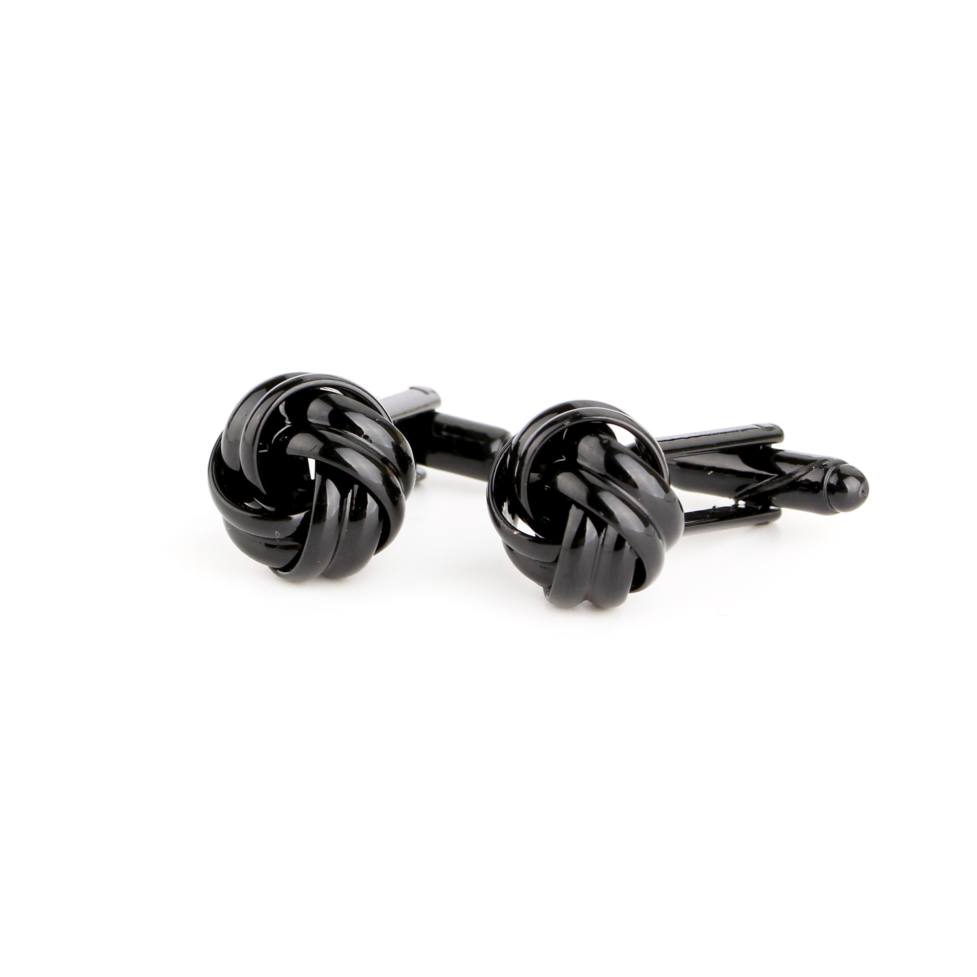 French Style Fashion Knot Design Men Cufflinks Gold Silver Black Party Suit Shirt Cuff Buttons Male Personalized Gemelos