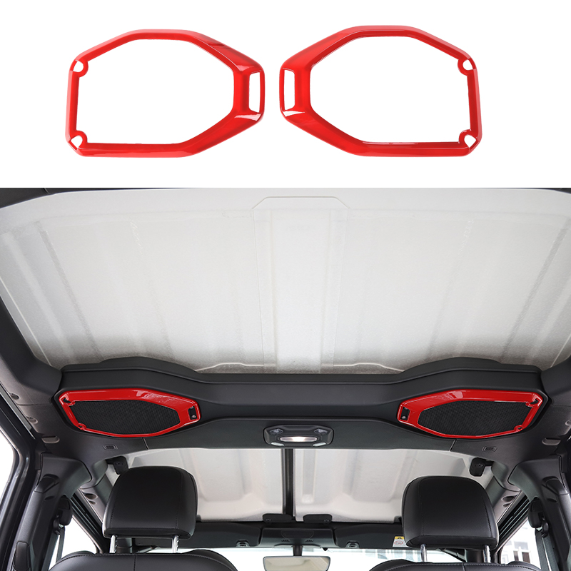 Car Roof Speaker Ring Red Decoration Cover For Jeep Wrangler JL 2018 Factory Outlet High Quatlity Auto Internal Accessories
Car Roof Speaker Ring Red Decoration Cover For Jeep Wrangler JL 2018 Factory Outlet High Quatlity Auto Internal Accessories