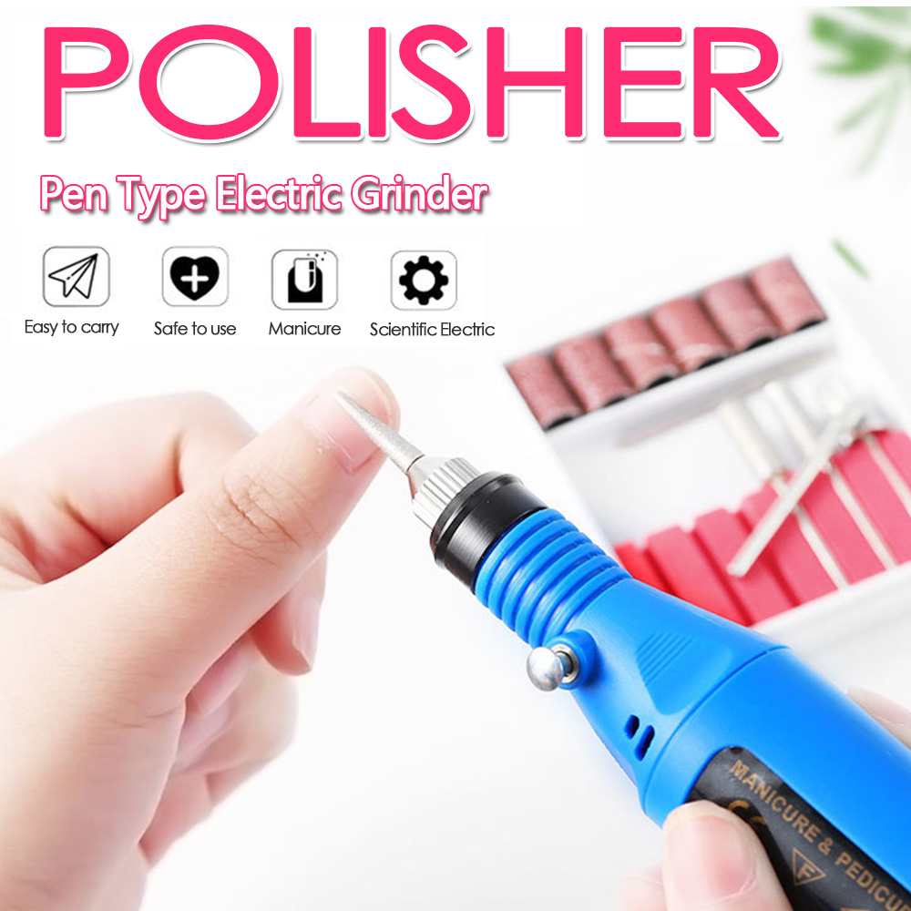 EU US plug 1 set professional electric nail boring machine manicure machine nail file drill tool new pedicure tool